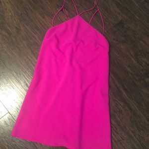 Hot pink dress